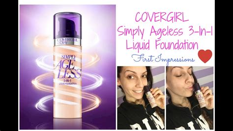 covergirl simply ageless foundation review.